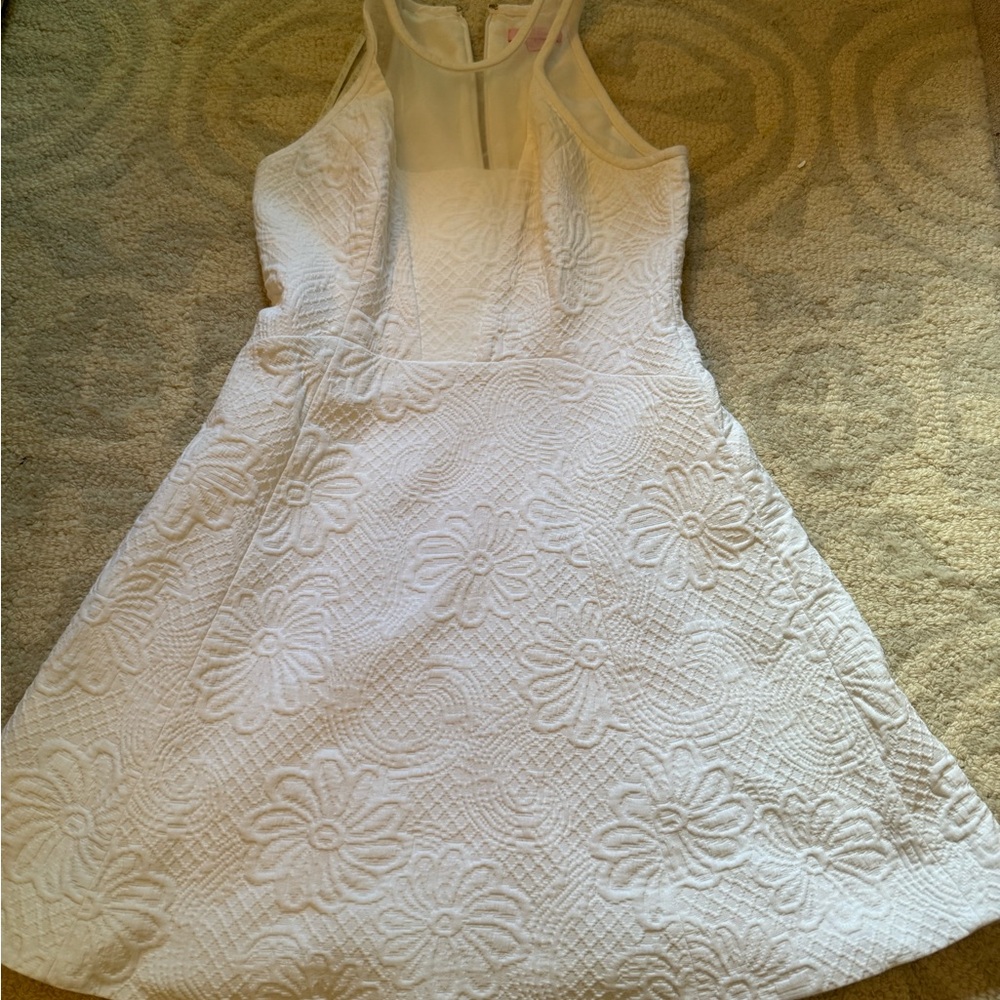 Lily Pulitzer Elegant White Floral Dress
